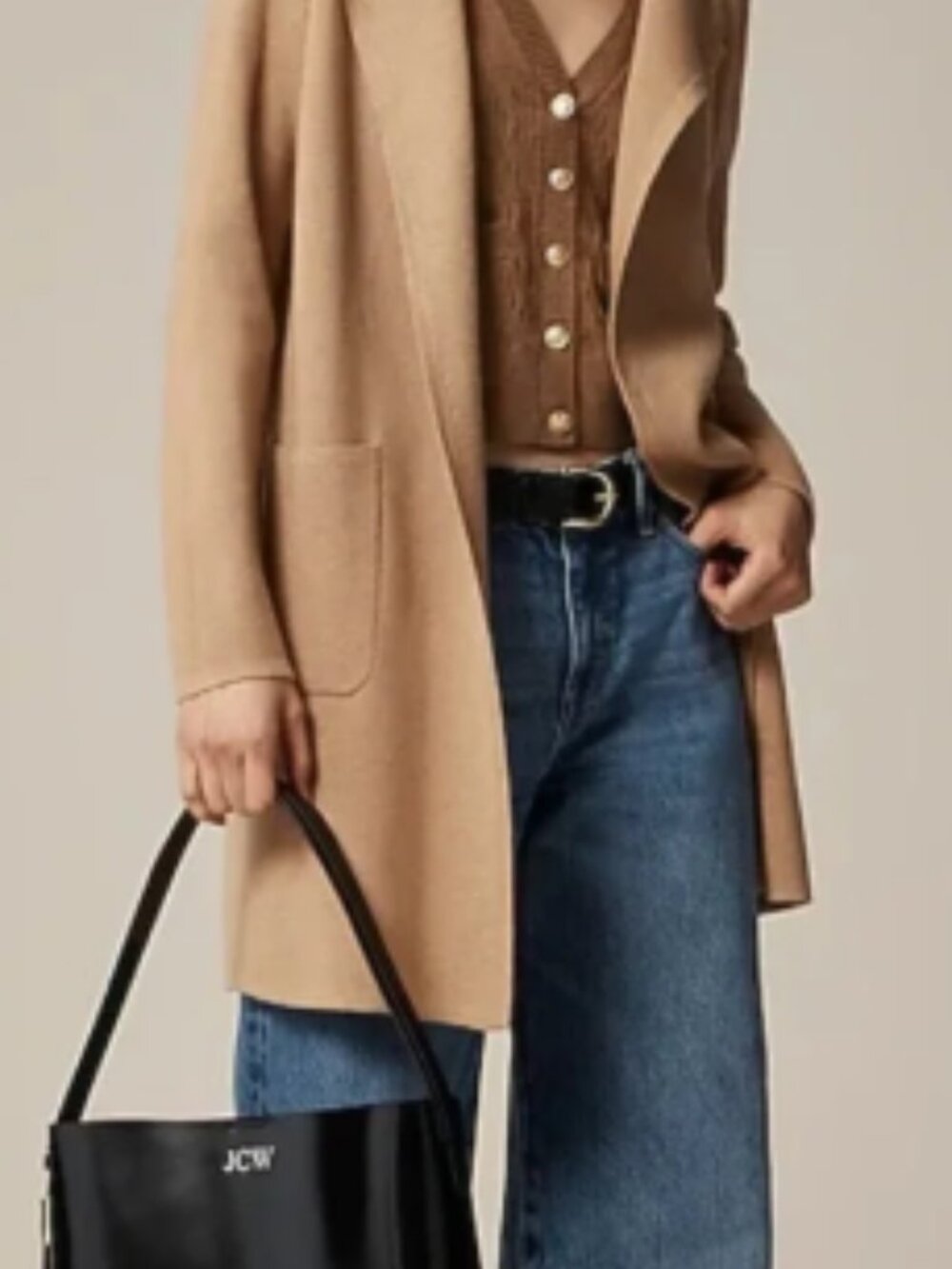 Juliette Collarless Sweater-Blazer, Small